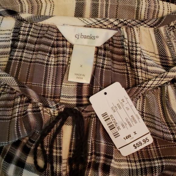 NWT C.J. Banks Peasant Blouse 14W - Picture 6 of 8